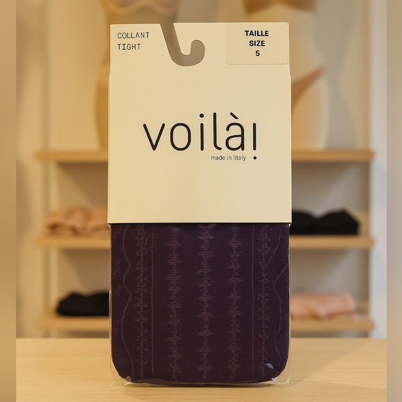 Voilà Purple Tights - Picture 1 of 3